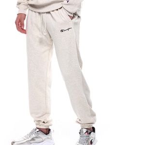 Champion Reverse Weave French Terry Sweatpants M Oatmeal Heather